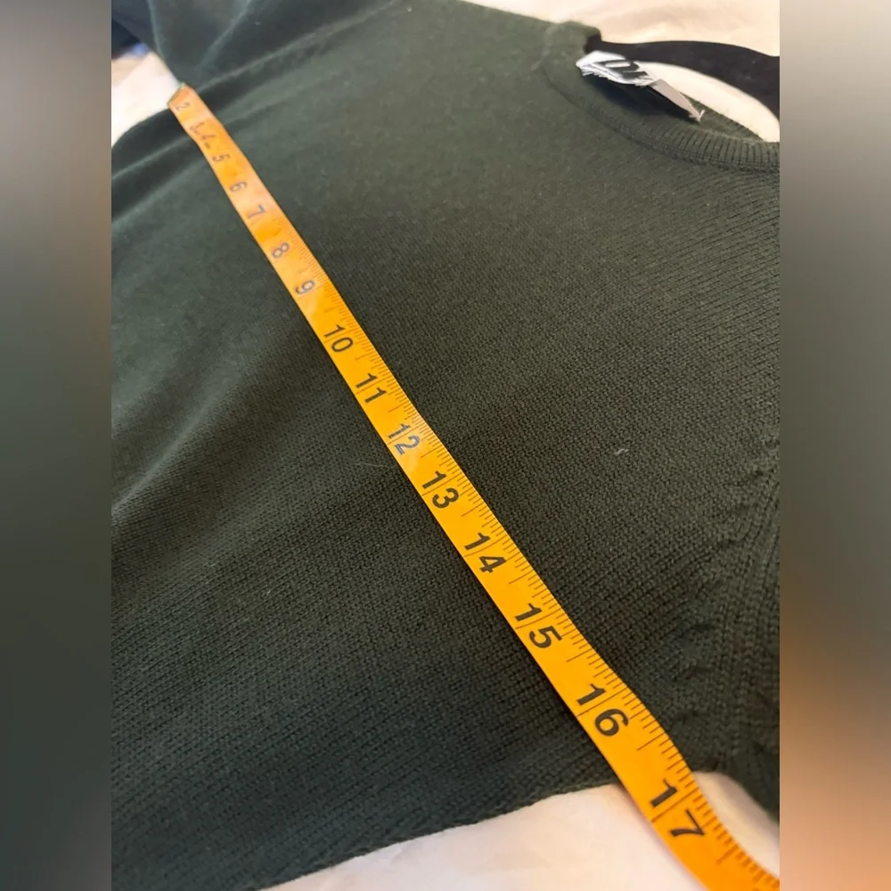 DKNY vintage Dark Green Turtleneck Sweater bodysuit - Picture 6 of 7